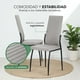 thumbnail image 4 of Juego Comedor 6 Sillas Mesa De Vidrio Templado Luna Moderno gris 7, 4 of 9