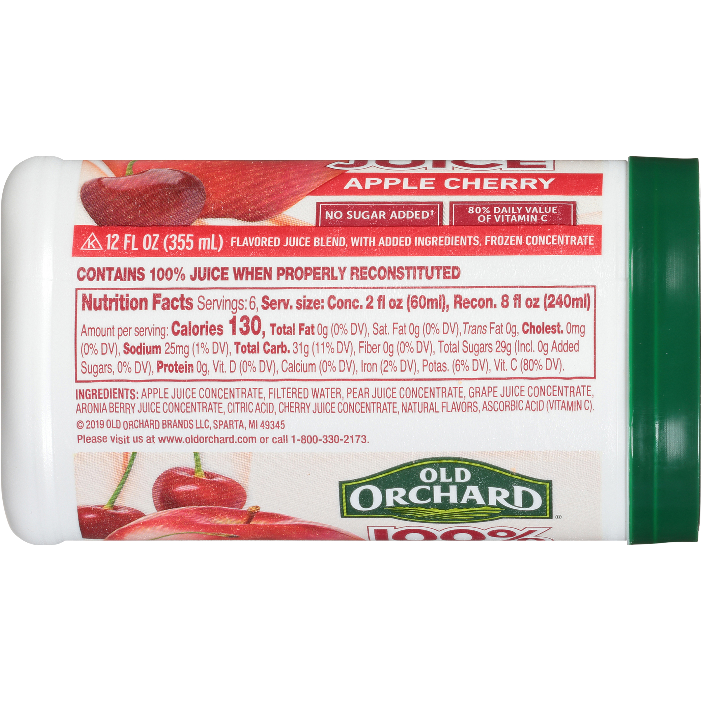 Old Orchard Apple Cherry Flavored 100% Juice Blend, 12 oz Frozen Concentrate - image 4 of 7