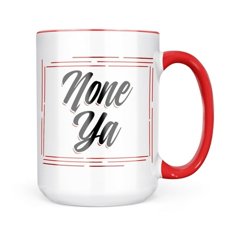 

Neonblond Vintage Lettering None Ya None Ya Business Mug gift for Coffee Tea lovers