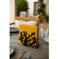 thumbnail image 4 of Mango Steam Metal Tabletop Napkin & Letter Holder - Coral, Black (6" L x 1.75" W x 4" H), 4 of 7