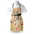 thumbnail image 3 of Dragonfly Apron Tree Branch with Original Lantern and Ethnic Leaves on Polka Dots Backdrop Ethnic, Unisex Kitchen Bib Apron with Adjustable Neck for Cooking Baking Gardening, Multi, by Ambesonne, 3 of 3