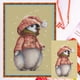 thumbnail image 3 of Hilo bordado pingüino de invierno punto de cruz completo 14CT algodón contado 24x35cm, 3 of 9