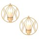 thumbnail image 1 of 2 candelabros de pared para velas de pilar pequeñas, portavelas de metal, decoraciones de pared para baño, patio, sala de estar, 1 of 8