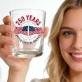 thumbnail image 6 of 250th Anniversary Whiskey Glass Set of 2, 7.78 fl oz Patriotic independence Day Drinking Glasses, 4th of July Glass Juice Cups Whiskey Cup for Women Sister Friend Party, 6 of 6
