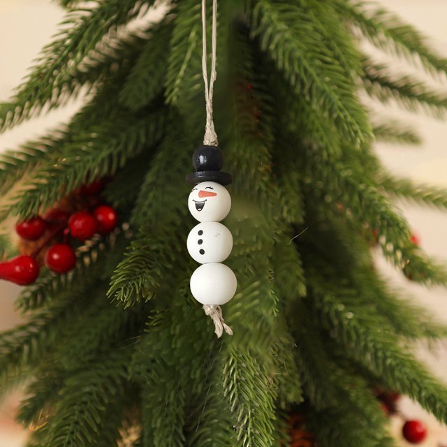 Adornos Navideños Xihbxyly Muñeco de Nieve Feliz Tejidos a mano