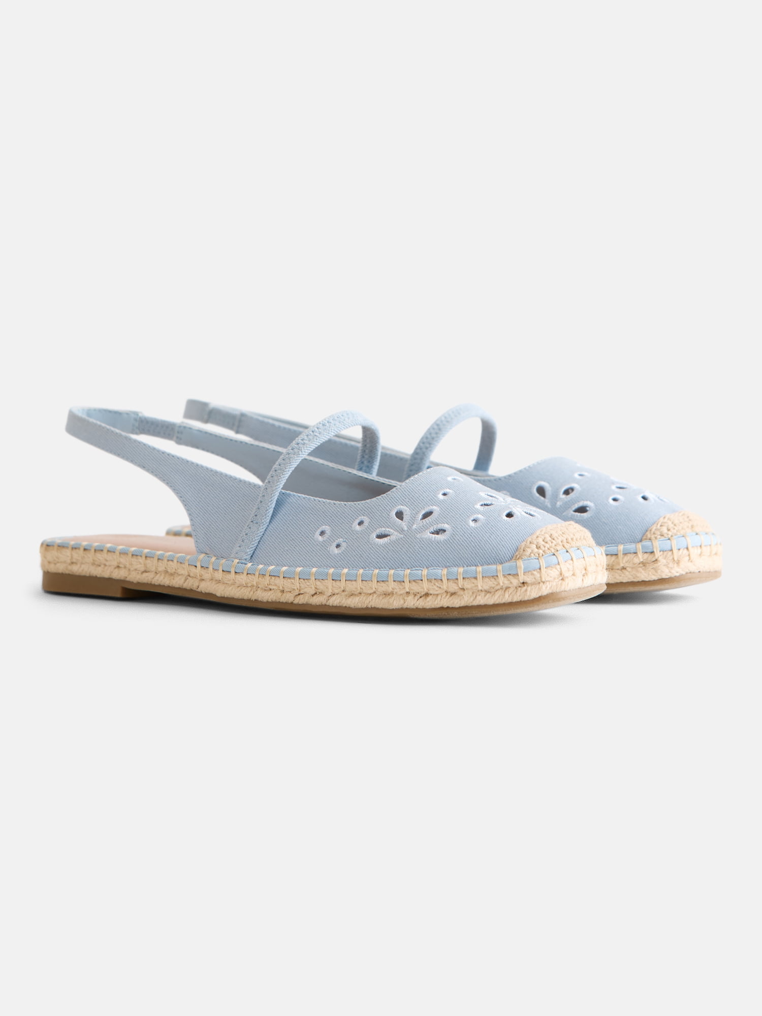Time and Tru Women's Espadrille Slingback Shoes