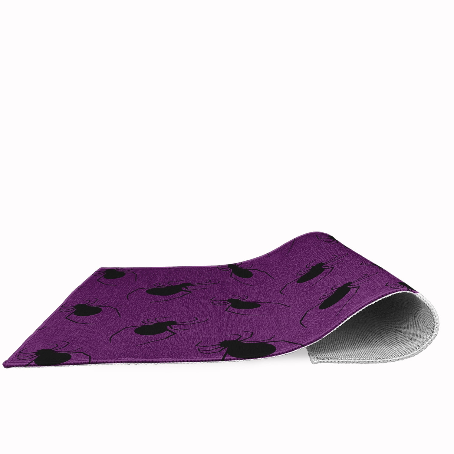 Simply Daisy Spider Pattern Amethyst Halloween Chenille Area Rug, 2' x 3'