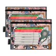 thumbnail image 2 of Dailycode 2 Pack Pencil Pouch for 3 Ring Binder Smooth Zipper Folders with Pockets Clear Window Pencil Case, Vintage Anime Collage Sundays, 2 of 5