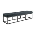 thumbnail image 3 of Serta Danes Tufted Bench with Iron Legs, 3 of 7