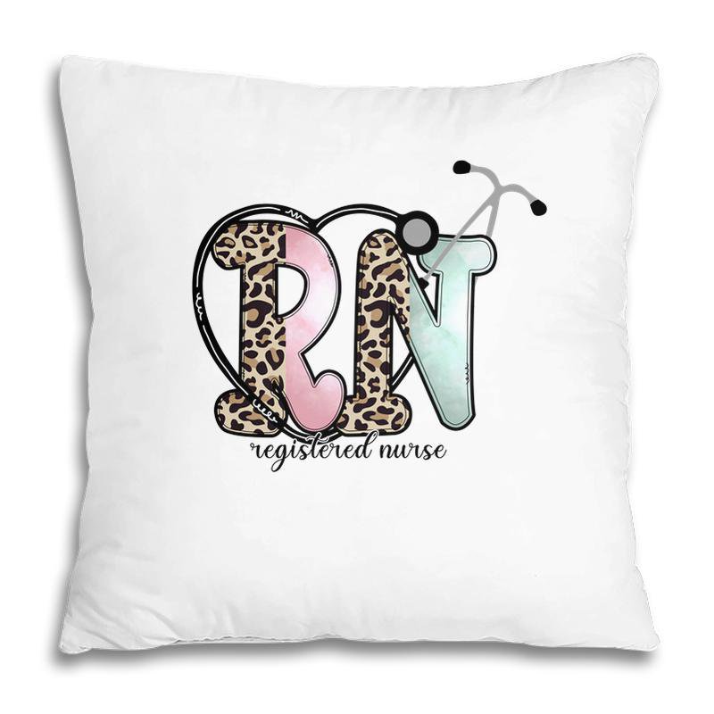 Pillow Cover - Leopard Pattern Nursing Practice Rn Registered Nurse Pillow