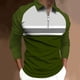 thumbnail image 2 of Tops para hombre Camisas Blusas Elegante Casual Camisas de manga larga Camisa con cuello Impreso Cremallera Cuello vuelto Odeerbi ODB-5, 2 of 5