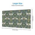 thumbnail image 2 of Naloa Deer And Flowers Gaming Mouse Pad Large Mouse Mat Long Extended Desk Pad Non-Slip Rubber Mice Pads Stitched Edges Thin Pad (16x29.5 Inch), 2 of 8