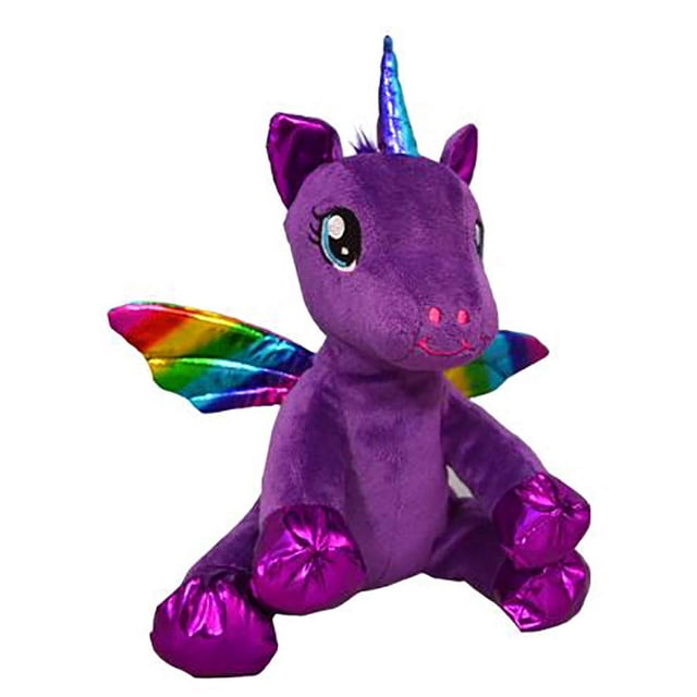 Peluche Stuffems Toy Shop Luna, el unicornio con alas moradas, 20 cm