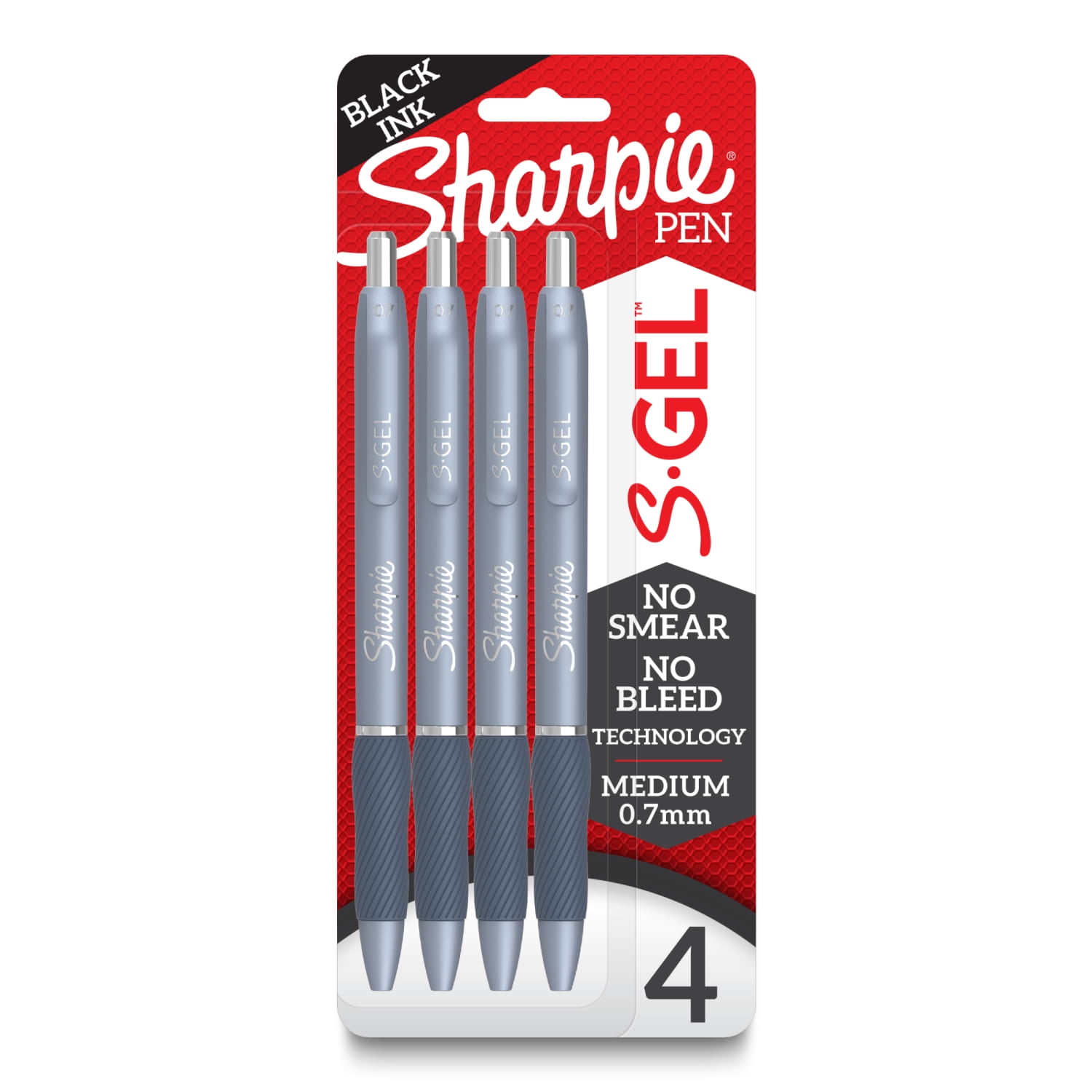BAZIC Erasable Gel Pens 0.7mm, Black, Retractable With Grip - 24 Pack 6 thumbnail image
