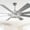 Chrome, variant on Oaks Aura 72" Reversible 8-Blade Ceiling Fan with LED Lights, Remote 3-Color, 6-Speed and Timer