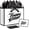 Design1, variant on Happy Anniversary Bag with Tissue Papers and Card, White Black  Bag with Ribbon for Men Women Anniversary Party Supplies ()
