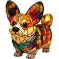 thumbnail image 2 of Dog Series Art Night Lamp,New Modern Mosaic Style Glass Lighting,Colorful Dog Light,Cute Pet Dogs Themed LED Table Lamps with Warm Ambient Glow, Fun Gift for Dog Lovers,Corgi, 2 of 2