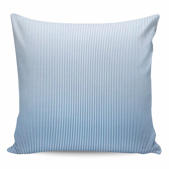 Blue Striped Pillow Covers 26x26 Inch Decorative Throw Pillow Cover, Modern Minimalist Ombre Vertical Stripes Sofa Pillowcases Accent Cushion Case Home Decor Bedroom Living Room