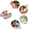 thumbnail image 5 of Soft Sole Leather Baby Shoes - Infant Baby Walking Shoes Moccasinss Rubber Sole Crib Shoes, 5 of 7
