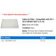thumbnail image 2 of Cabin Air Filter - Compatible with 2011 - 2013 INFINITI M37 3.7L V6 2012, 2 of 2
