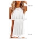 thumbnail image 4 of Camisetas sin mangas de cuello alto para mujer, chaleco informal suelto de verano, sin mangas, espalda cruzada fluida, botón trasero para entrenamiento en la playa, 4 of 4