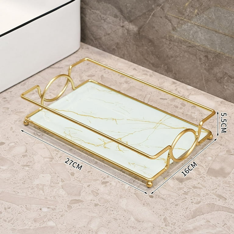 Turntable Vanity Tray 10 Inch for Perfume Candle, Bamboo Kitchen Sink  Countertop Organizer for Keep Glass, Sponge and Soap Bathroom Organizer  Coffee