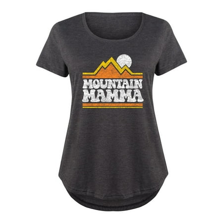 Mountain Mamma - Ladies Plus Size Scoop Neck Tee (Jessie J Mamma Knows Best)