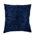 thumbnail image 1 of The HomeCentric Pillow Cover, Navy Blue Decorative Pillowcase Pack of 2, 16x16 inch (40x40 cm) Silk Zippered Pillow Covers, Solid Color, Ribbon Embroidery, Pillow Cover For Sofa - All Thats Navy, 1 of 3