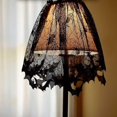 thumbnail image 2 of 20 X 60 Inch Halloween Lamp Shade Lampshades Lamp Cover Topper Scarf Spider Web Black Lace Ribbon Decoration A, 2 of 5
