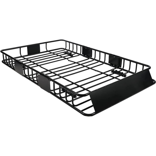 REDCAMP 64" x 39" x 6" Extendable Rooftop Rack Basket, 331LBS Roof Rack Cargo Carrier for SUV