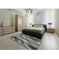 thumbnail image 4 of Ahgly Company Indoor Square Patterned Gunmetal Gray Area Rugs, 7' Square, 4 of 6