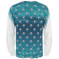 thumbnail image 2 of Christmas Caroling Jellyfish Pattern All Over Mens Long Sleeve T Shirt Multi MD, 2 of 2