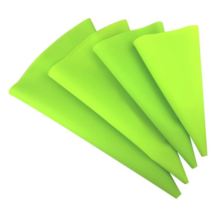 

huoge 4pcs Confectionery Bag Silicone Icing Piping Cream Pastry Bag Nozzle DIY Cake Decorating Baking Decorating Tools