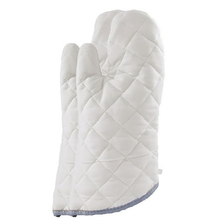 

Kitchen Non Slip Heat Resistant Microwave Oven Baking Gloves Cotton Mittens White Cotton