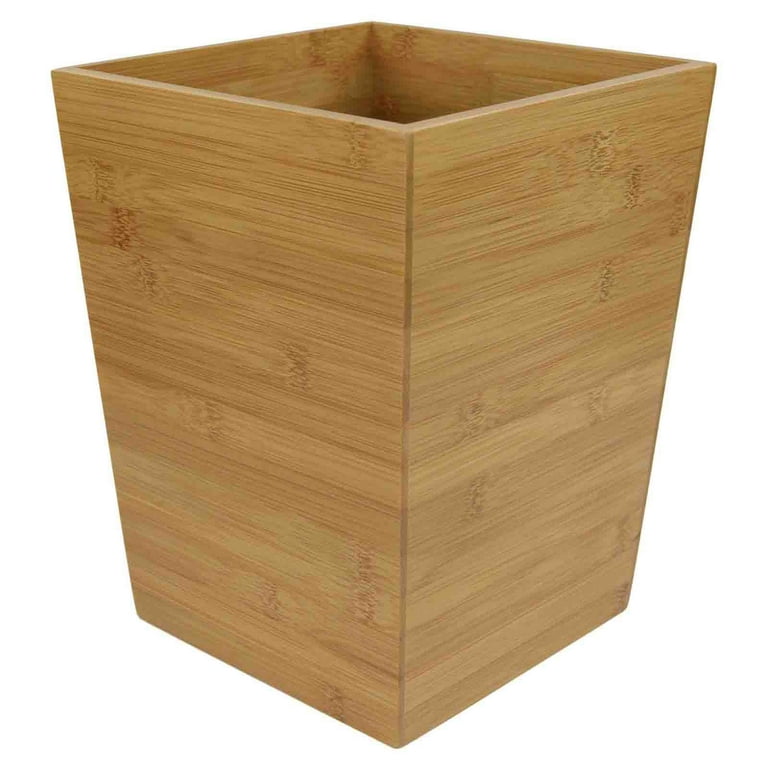 Eco-Friendly Bamboo Trash Can with Rotating Cover Small Garage Bin - China Trash  Can and Storage Bins price