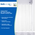 thumbnail image 2 of Kenney Twist & Fit No Tools Tension Shower Curtain Rod, Adjustable 36-63 Inches, White, 2 of 10