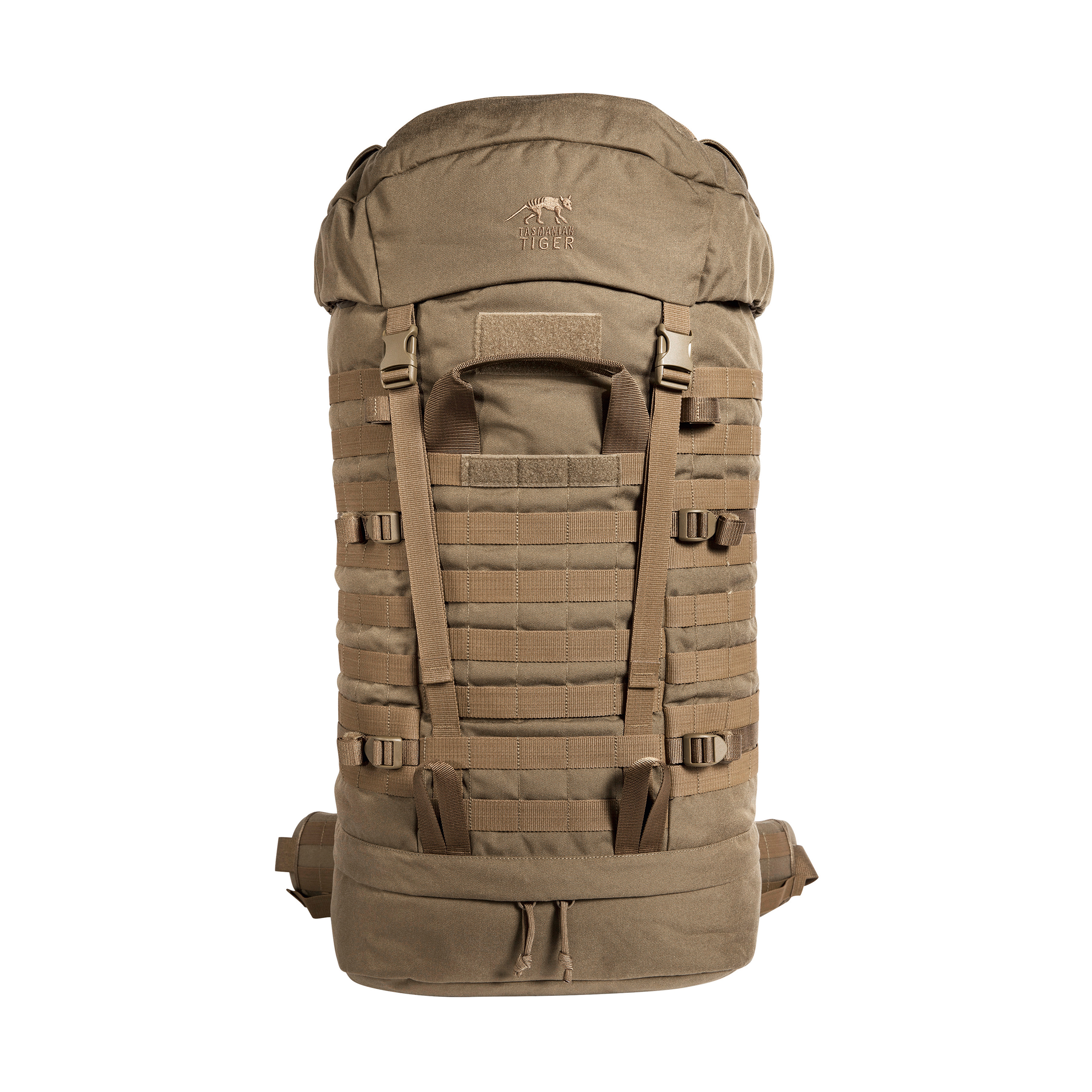 Tasmanian Tiger Field Pack Mk II, 75L Long Range Tactical Backpack with  MOLLE System, YKK RC Zippers, Coyote