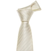 Barry.Wang Stripe Ties for Men Set Pocket Square Cufflinks Check Necktie Set Formal Silk