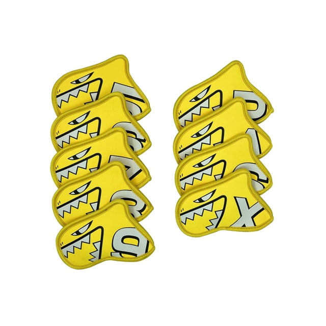 Juego de 9 Fundas de hierro de golf Sunnimix con etiquetas de números amarillo