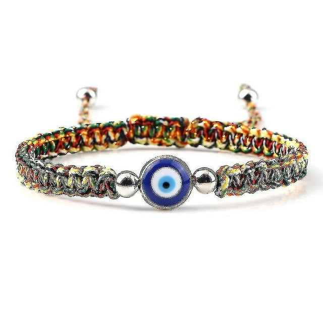 Evil Eye Braided Bracelet Lucky Red Black Color Thread Couple Chain Handmade