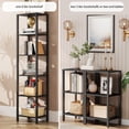 thumbnail image 2 of Bookshelf TUTOTAK - Estantería alta y estrecha de 6 niveles, color negro, 2 of 9