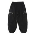 thumbnail image 5 of AHTJRT Casual Cargo Joggers for Boys Girls Kids Youth Loose Fit Tapered Track Pants with Multiple Zippered Pockets Fall Spring Running Hiking Joggers Black 7-8 Years, 5 of 7