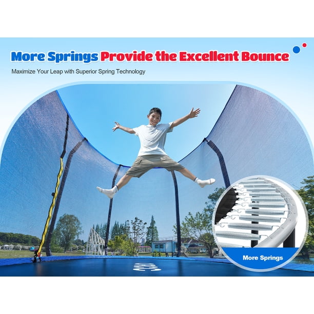 ORCC 1200LBS Capacity Oval 8X13FT Heavy-Duty Yard Trampoline for