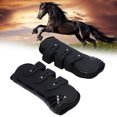 thumbnail image 3 of Protecteur de Tendon de Cheval, Bottes de Jambe de Cheval Ajustables pour Compétitions Noir avant Jambes, 3 of 8