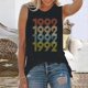 thumbnail image 2 of Camiseta sin mangas con cuello redondo y estampado informal a la moda para mujer Pompotops  lopia991632, 2 of 5