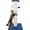 Navy Blue, variant on Beige 34 Inch Cat Scratching Post for Indoor Cats, Heavy Duty Tall Cotton Rope Cat Scratcher with Hanging Ball, Extra Large Climbing Post for Adult Cats, Sturdy Base