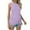 Purple, variant on Lovskoo Plus Size Eyelet Summer Tops for Women 2024 Tank Tops Round Neck Sleeveless Loose Casual Solid Color Tank Top In Large Size Hot Pink