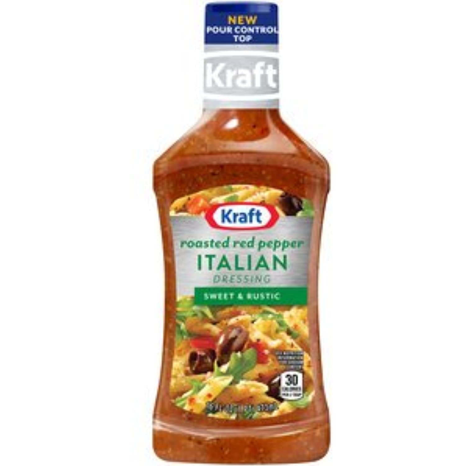 Kraft, Roasted Red Pepper Italian Dressing, 16Oz Bottle (Pack Of 3)
