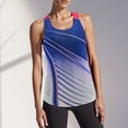 thumbnail image 2 of Sport Shirts for Women Sleeveless Tank Tops for Women Open Back Undershirt Tennis Yoga Athletic Running Shirts Loose Fit Racerback Breathable Tee (Dark Blue,M), 2 of 6
