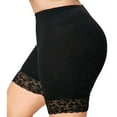 thumbnail image 4 of Large size high waist tight lace shorts, 4 of 4